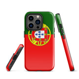 Portugal Portugiesische Flagge iPhone Hülle 15 14 13 12 11 Pro Max Plus Mini Geschenkideen Landkarte Skyline Geschenk für Sie Ihn Ideen Reise Souvenir