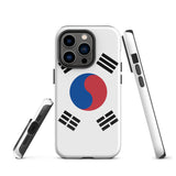 South Korea Korean Flag iPhone Case 15 14 13 12 11 Pro Max Plus Mini Gift Ideas Country Map Skyline Gift For Her Him Ideas Travel  Souvenir