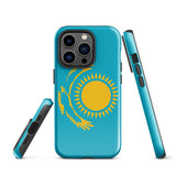 Kazakhstan kazakh Flag iPhone Case 15 14 13 12 11 Pro Max Plus Mini Gift Ideas Country Map Skyline Gift For Her Him Ideas Travel  Souvenir