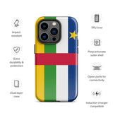 Central African Republic Flag iPhone Case 15 14 13 12 11 Pro Max Plus Mini Gift Travel Souvenir