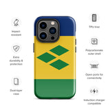 Saint Vincent and the Grenadines Flag iPhone Case 15 14 13 12 11 Pro Max Plus Mini Gift Travel Souvenir
