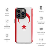 Northern Cyprus Flag iPhone Case 15 14 13 12 11 Pro Max Plus Mini Gift Travel Souvenir