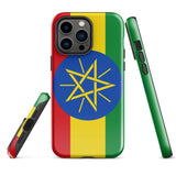 Ethiopia Ethiopian Flag iPhone Case 15 14 13 12 11 Pro Max Plus Mini Gift Ideas Country Map Skyline Gift For Her Him Ideas Travel  Souvenir