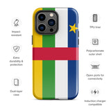 Central African Republic Flag iPhone Case 15 14 13 12 11 Pro Max Plus Mini Gift Travel Souvenir