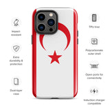 Northern Cyprus Flag iPhone Case 15 14 13 12 11 Pro Max Plus Mini Gift Travel Souvenir