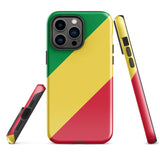Congo Congolese Flag iPhone Case 15 14 13 12 11 Pro Max Plus Mini Gift Travel Souvenir