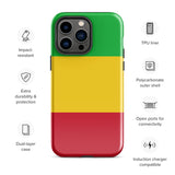 Funda para iPhone 15, 14, 13, 12, 11 Pro Max Plus Mini con bandera de Malí, regalo de recuerdo de viaje