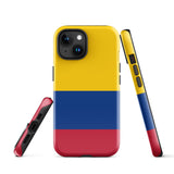 Kolumbien Kolumbianische Flagge iPhone 15 14 13 12 11 Pro Max Plus Mini Handyhülle iPhone Robuste Schutzhülle für iPhone