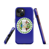 Belize Belizean Flag iPhone Case 15 14 13 12 11 Pro Max Plus Mini Gift Ideas Country Map Skyline Gift For Her Him Ideas Travel  Souvenir