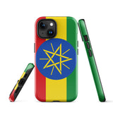 Ethiopia Ethiopian Flag iPhone Case 15 14 13 12 11 Pro Max Plus Mini Gift Ideas Country Map Skyline Gift For Her Him Ideas Travel  Souvenir