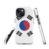 South Korea Korean Flag iPhone Case 15 14 13 12 11 Pro Max Plus Mini Gift Ideas Country Map Skyline Gift For Her Him Ideas Travel  Souvenir