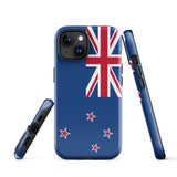 New Zealand Flag iPhone Case 15 14 13 12 11 Pro Max Plus Mini Gift Travel Souvenir