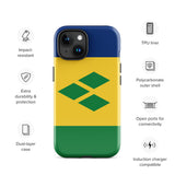 Saint Vincent and the Grenadines Flag iPhone Case 15 14 13 12 11 Pro Max Plus Mini Gift Travel Souvenir