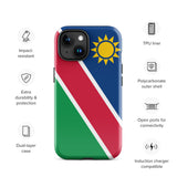 Funda para iPhone 15, 14, 13, 12, 11 Pro Max Plus Mini con la bandera de Namibia, regalo de recuerdo de viaje