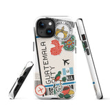 Guatemala Guatemalan Flag iPhone Case 15 14 13 12 11 Pro Max Plus Mini Travel Souvenir Tourist Beach Lover Food Patriot Gifts