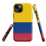 Kolumbien Kolumbianische Flagge iPhone 15 14 13 12 11 Pro Max Plus Mini Handyhülle iPhone Robuste Schutzhülle für iPhone