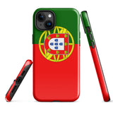 Portugal Portugiesische Flagge iPhone Hülle 15 14 13 12 11 Pro Max Plus Mini Geschenkideen Landkarte Skyline Geschenk für Sie Ihn Ideen Reise Souvenir