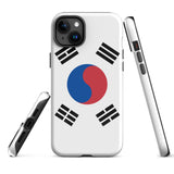 South Korea Korean Flag iPhone Case 15 14 13 12 11 Pro Max Plus Mini Gift Ideas Country Map Skyline Gift For Her Him Ideas Travel  Souvenir