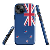 New Zealand Flag iPhone Case 15 14 13 12 11 Pro Max Plus Mini Gift Travel Souvenir