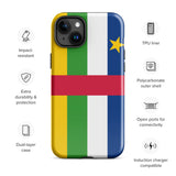 Central African Republic Flag iPhone Case 15 14 13 12 11 Pro Max Plus Mini Gift Travel Souvenir