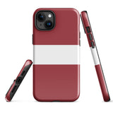 Funda para iPhone 15, 14, 13, 12, 11 Pro Max Plus Mini con bandera de Letonia, regalo de recuerdo de viaje