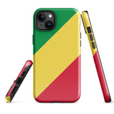 Congo Congolese Flag iPhone Case 15 14 13 12 11 Pro Max Plus Mini Gift Travel Souvenir