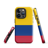 Kolumbien Kolumbianische Flagge iPhone 15 14 13 12 11 Pro Max Plus Mini Handyhülle iPhone Robuste Schutzhülle für iPhone