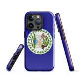 Belize Belizean Flag iPhone Case 15 14 13 12 11 Pro Max Plus Mini Gift Ideas Country Map Skyline Gift For Her Him Ideas Travel  Souvenir