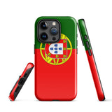 Portugal Portugiesische Flagge iPhone Hülle 15 14 13 12 11 Pro Max Plus Mini Geschenkideen Landkarte Skyline Geschenk für Sie Ihn Ideen Reise Souvenir