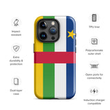 Central African Republic Flag iPhone Case 15 14 13 12 11 Pro Max Plus Mini Gift Travel Souvenir