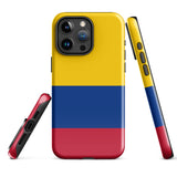 Kolumbien Kolumbianische Flagge iPhone 15 14 13 12 11 Pro Max Plus Mini Handyhülle iPhone Robuste Schutzhülle für iPhone