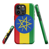 Ethiopia Ethiopian Flag iPhone Case 15 14 13 12 11 Pro Max Plus Mini Gift Ideas Country Map Skyline Gift For Her Him Ideas Travel  Souvenir