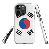 South Korea Korean Flag iPhone Case 15 14 13 12 11 Pro Max Plus Mini Gift Ideas Country Map Skyline Gift For Her Him Ideas Travel  Souvenir