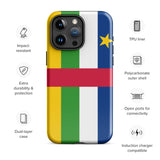 Central African Republic Flag iPhone Case 15 14 13 12 11 Pro Max Plus Mini Gift Travel Souvenir