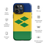 Saint Vincent and the Grenadines Flag iPhone Case 15 14 13 12 11 Pro Max Plus Mini Gift Travel Souvenir