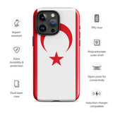 Northern Cyprus Flag iPhone Case 15 14 13 12 11 Pro Max Plus Mini Gift Travel Souvenir