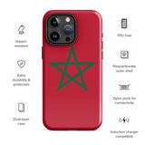 Funda para iPhone 15, 14, 13, 12, 11 Pro Max Plus Mini con bandera marroquí, regalo de recuerdo de viaje