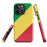 Congo Congolese Flag iPhone Case 15 14 13 12 11 Pro Max Plus Mini Gift Travel Souvenir