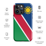 Funda para iPhone 15, 14, 13, 12, 11 Pro Max Plus Mini con la bandera de Namibia, regalo de recuerdo de viaje