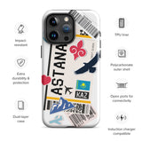 Astana Kazakhstan kazakh Flag iPhone Case 15 14 13 12 11 Pro Max Plus Mini Gift Travel Souvenir