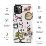 Seoul South Korea korean  iPhone 14 13 12 11 Pro Max Plus Mini Phone Case iPhone Tough Rugged Protective iPhone case