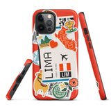 Lima Peru Peruvian  iPhone 14 13 12 11 Pro Max Plus Mini Phone Case iPhone X XS XR SE 7 8