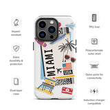 Miami Beach Florida iPhone 14 13 12 11 Pro Max Plus Mini Phone Case iPhone Tough Rugged Protective iPhone case