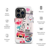 Tokyo Japan Japanese iPhone 14 13 12 11 Pro Max Plus Mini Phone Case iPhone Tough Rugged Protective iPhone case