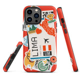 Lima Peru Peruvian  iPhone 14 13 12 11 Pro Max Plus Mini Phone Case iPhone X XS XR SE 7 8