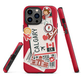 Calgary Alberta Canada Canadian  iPhone 13 12 11 Pro Max Mini Phone Case iPhone XS XR SE 7 8 Plus Pro Max Mini Phone Case