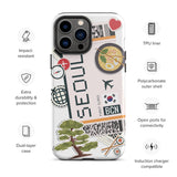 Seoul South Korea korean  iPhone 14 13 12 11 Pro Max Plus Mini Phone Case iPhone Tough Rugged Protective iPhone case