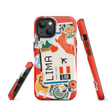 Lima Peru Peruvian  iPhone 14 13 12 11 Pro Max Plus Mini Phone Case iPhone X XS XR SE 7 8