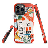 Lima Peru Peruvian  iPhone 14 13 12 11 Pro Max Plus Mini Phone Case iPhone X XS XR SE 7 8