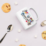 Santiago Chile Chilean Coffee Mug White Glossy Cup Personalized Custom City Name